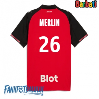 Stade Rennais Quentin Merlin #26 Tricou Fotbal Replică 2025-26 Barbati Acasa